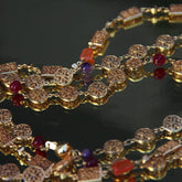 Collier Sautoir doré avec pierres Kingdom I Rectangles
